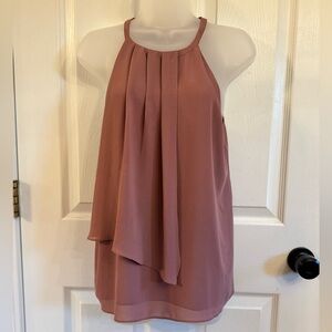 REVOLVE Mauve Halter Blouse